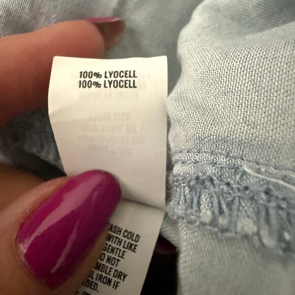 Aerie Light Wash Drawstring Pull On‎ Shorts Size Medium NWT - Picture 7 of 7